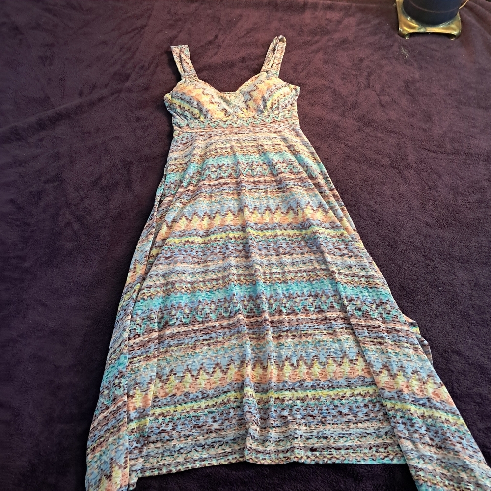 Pastel Tribal Print Midi Dress - American Rag